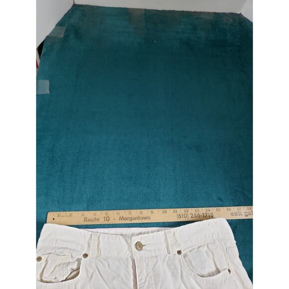 Lilly Pulitzer Jeans Size 8 Womens White Corduroy Pants Ladies Main Line Bootcut - Picture 10 of 14